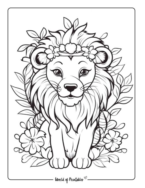 Lion Coloring Page 69