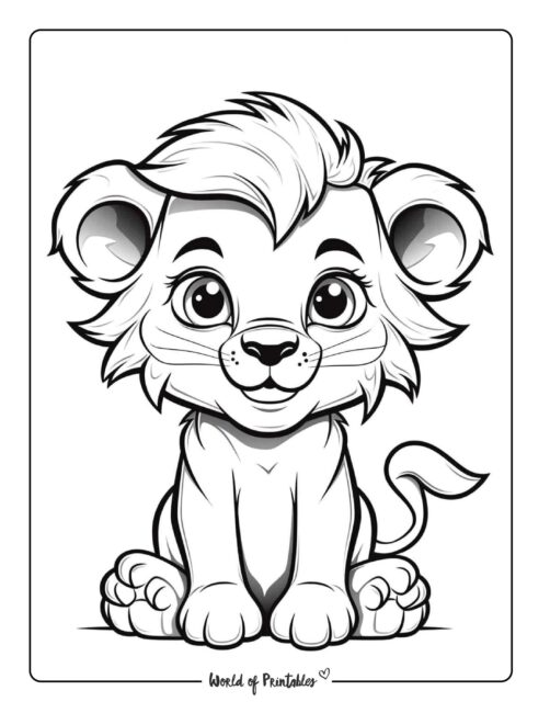 Lion Coloring Page 73