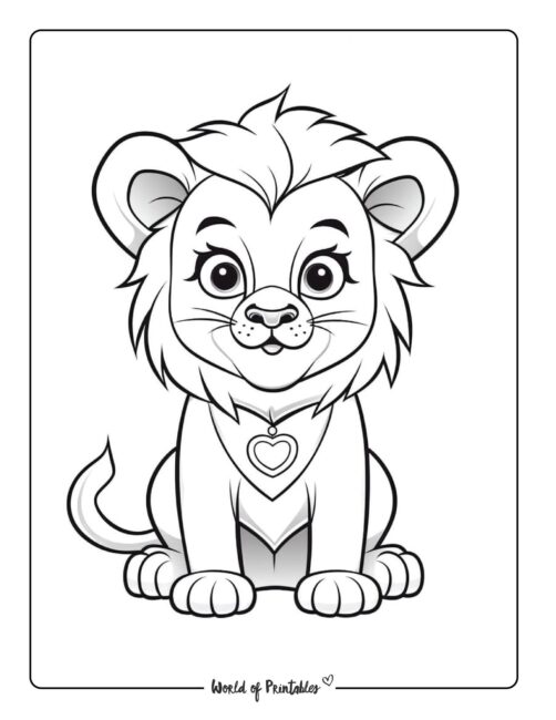 Lion Coloring Page 74
