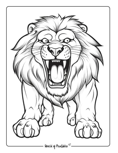 Lion Coloring Page 79