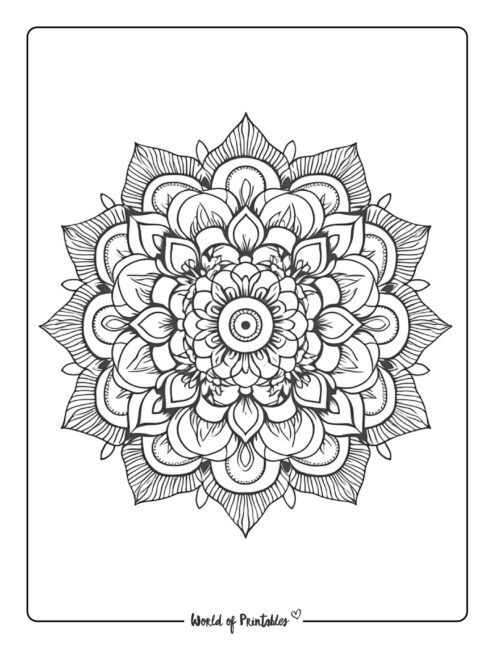 Mandala Coloring Page 56