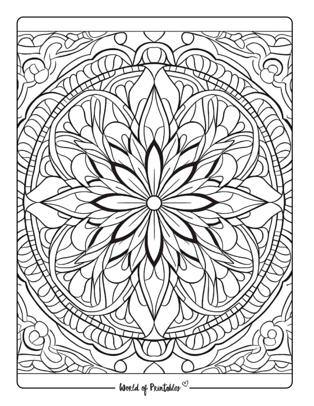 Mandala Coloring Pages World - Mandala Coloring Page 64 1050x1359 