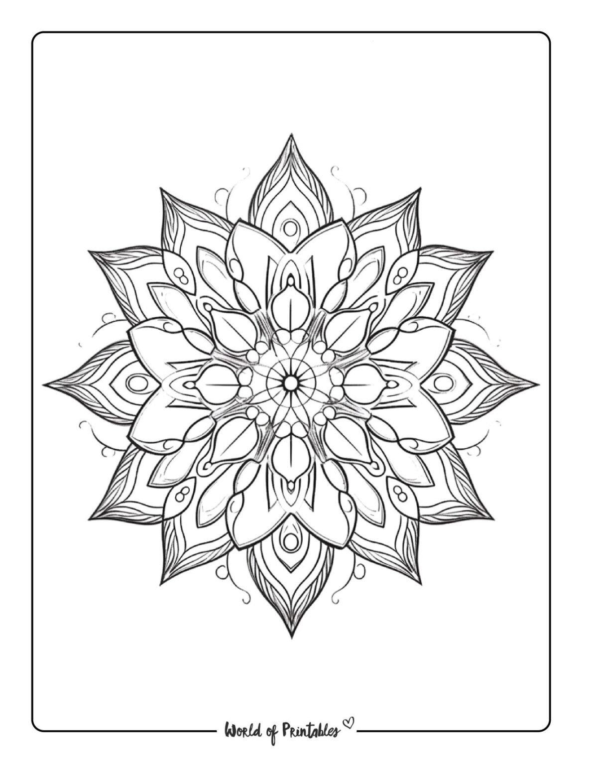 Mandala Coloring Pages World - Mandala Coloring Page 65 1187x1536 