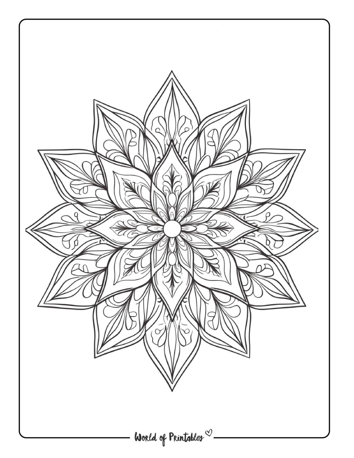 Mandala Coloring Pages World - Mandala Coloring Page 66 1187x1536 