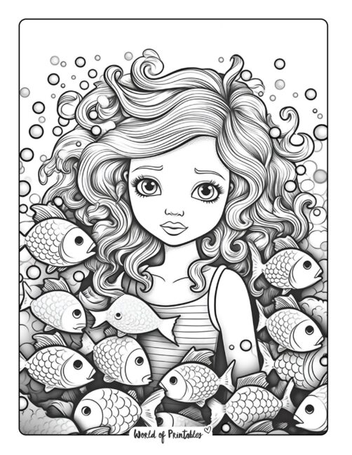 Mermaid Coloring Page 37