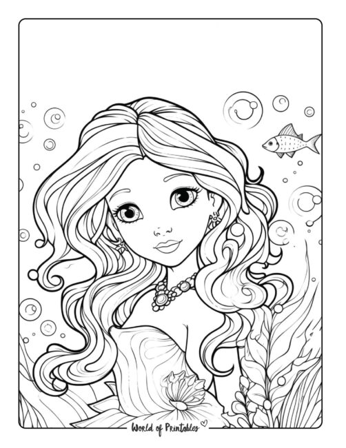 Mermaid Coloring Page 56