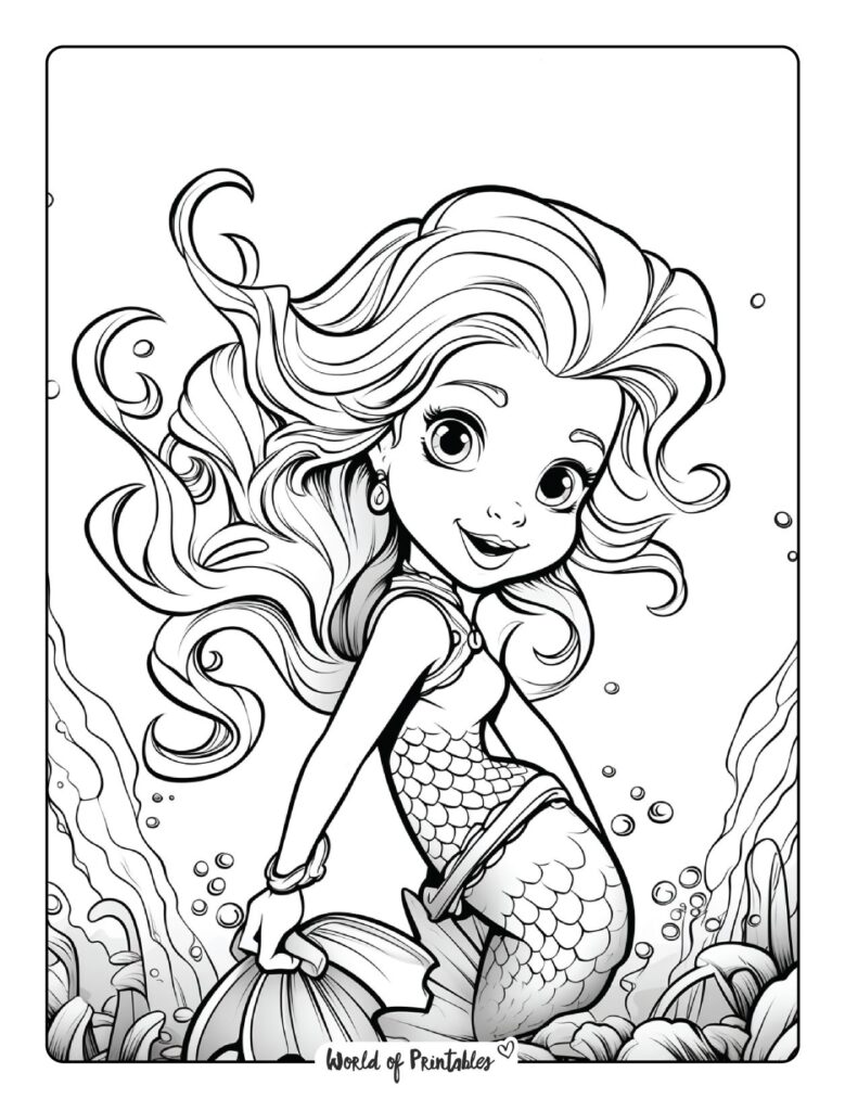 100 Best Mermaid Coloring Pages World of Printables 100 Best Mermaid Coloring Pages World of Printables
