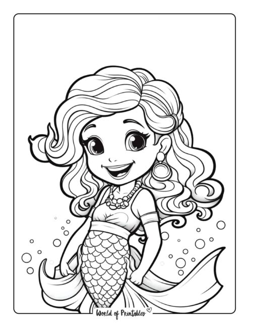 Mermaid Coloring Page 65