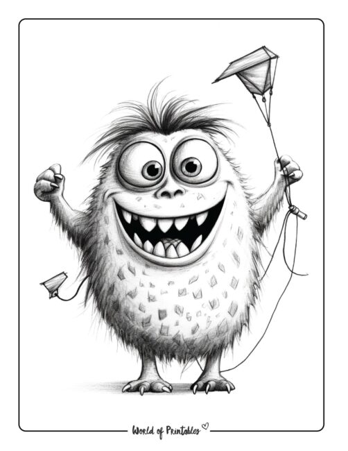 Monster Coloring Page 13
