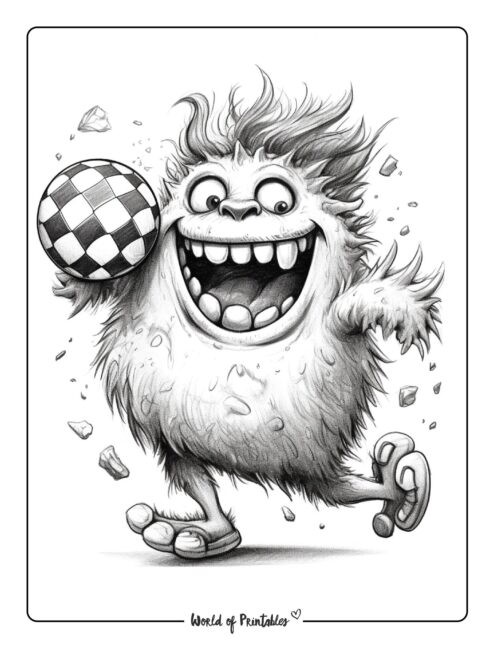 Monster Coloring Page 25