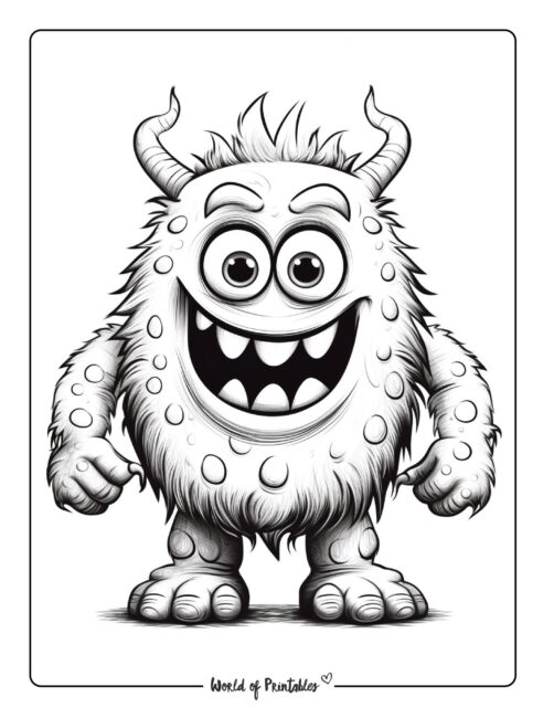 Monster Coloring Page 41