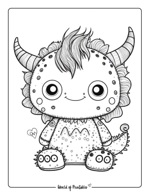 Monster Coloring Page 46