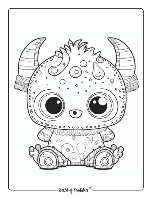Monster Coloring Page 47