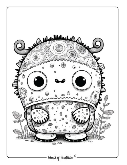 Monster Coloring Page 48