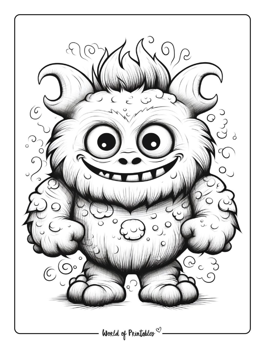 Monster Coloring Pages - World of Printables