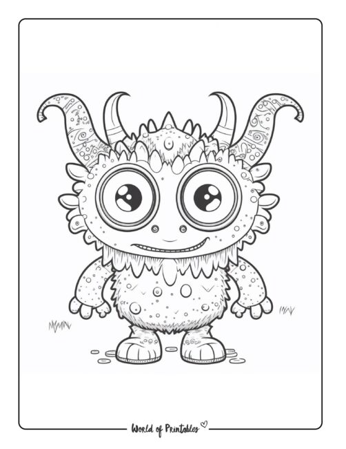 Monster Coloring Page 61