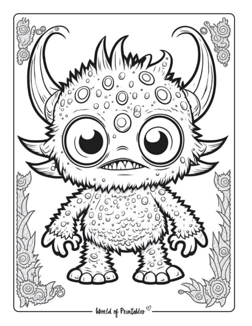 Monster Coloring Page 64