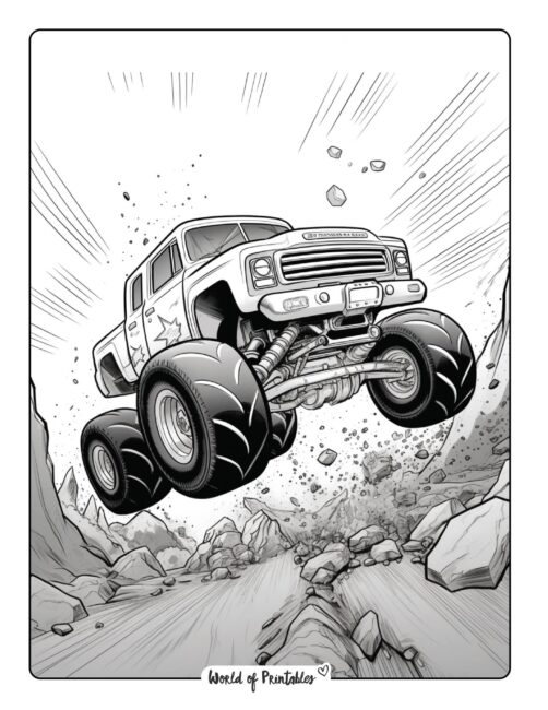Monster Truck Coloring Page 33