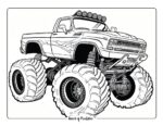 Monster Truck Coloring Pages - World of Printables