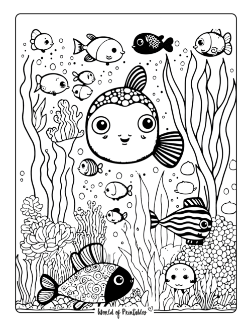 Ocean Summer Coloring Pages