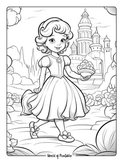 Princess Coloring Page 19