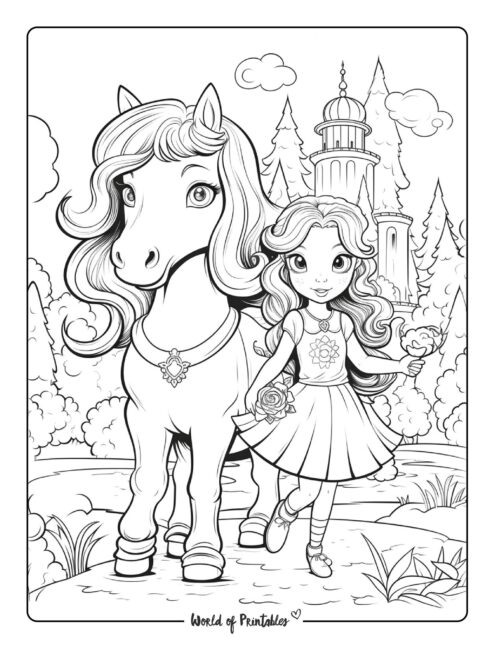 Princess Coloring Page 24