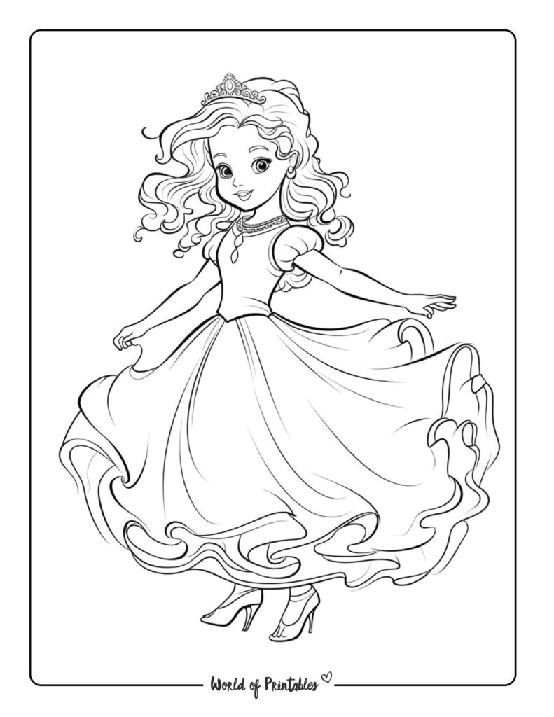 100 Best Princess Coloring Pages - World of Printables