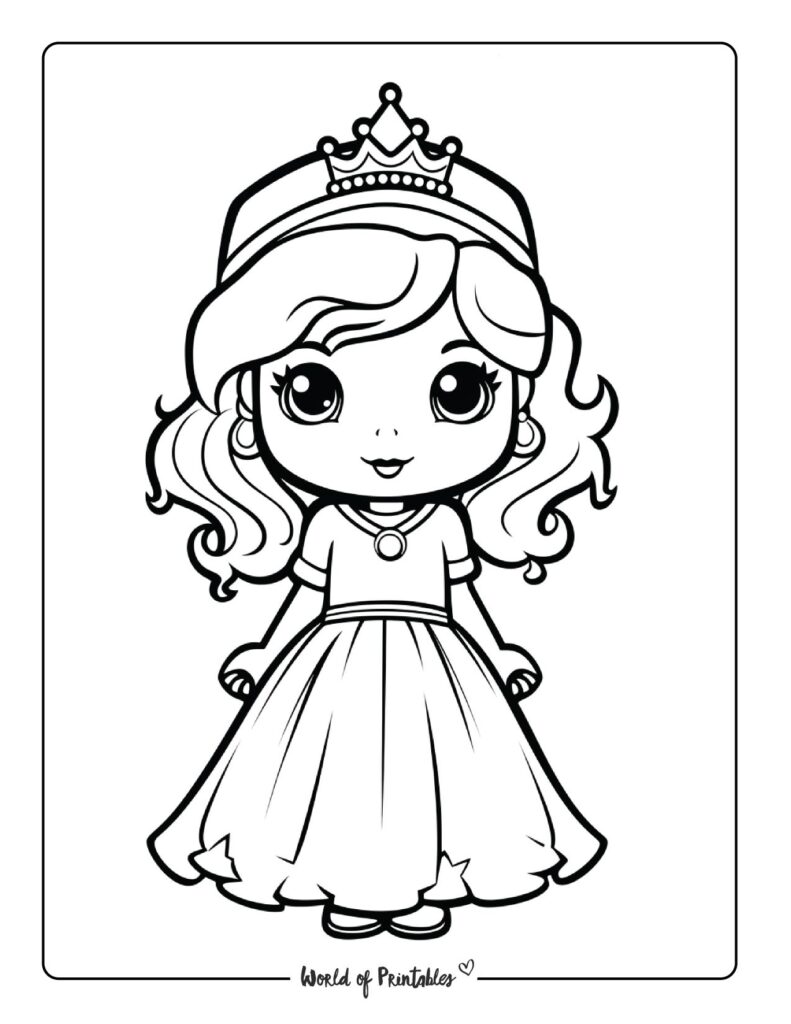 100 Best Princess Coloring Pages - World of Printables