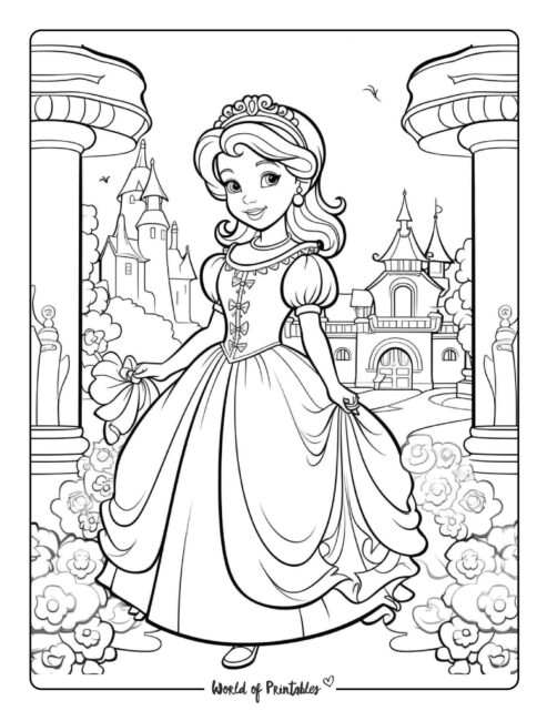 Princess Coloring Page 53