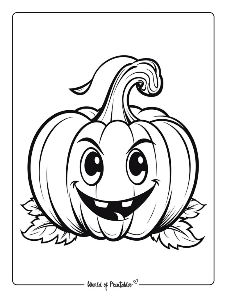 Pumpkin Coloring Pages - World of Printables