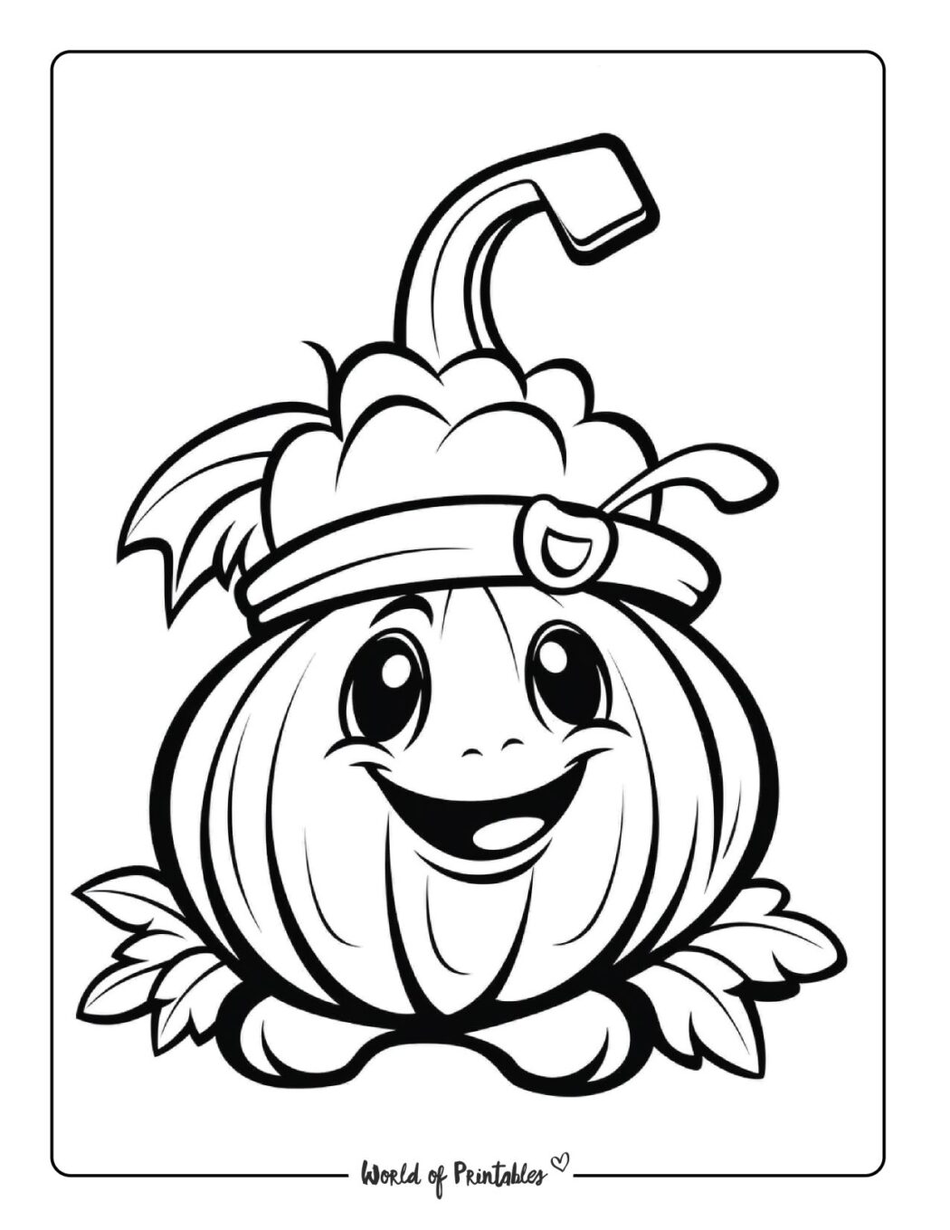 Pumpkin Coloring Pages - World of Printables