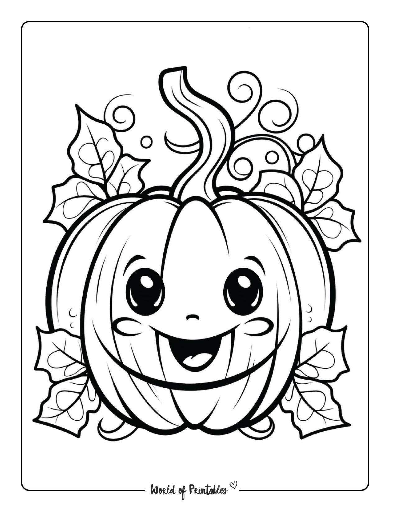 cute pumpkin coloring pages