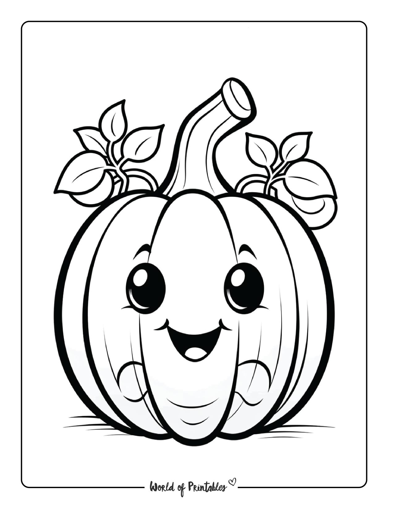 cute pumpkin coloring pages