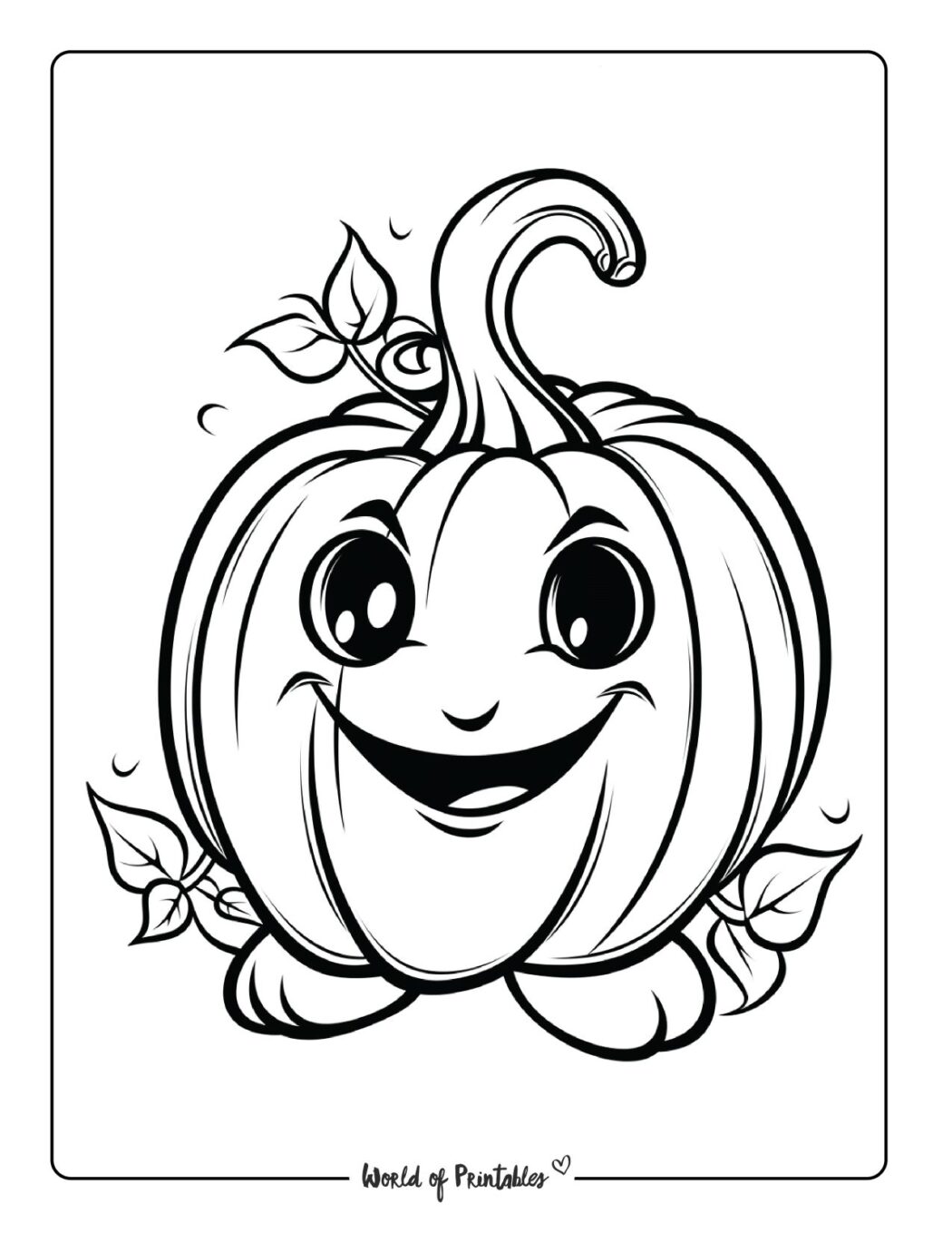 Pumpkin Coloring Pages - World of Printables