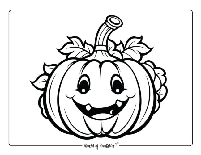 Pumpkin Coloring Sheet 10