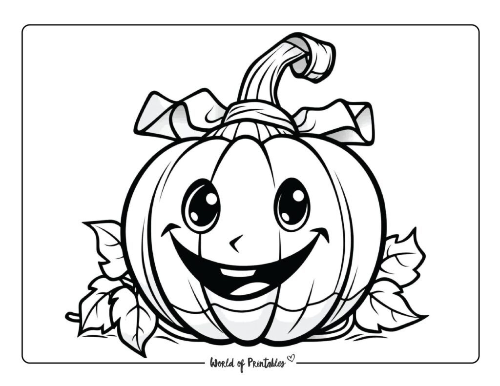 Pumpkin Coloring Pages - World of Printables