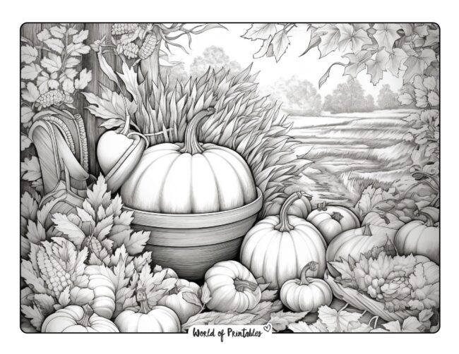 Pumpkin Coloring Sheet 21