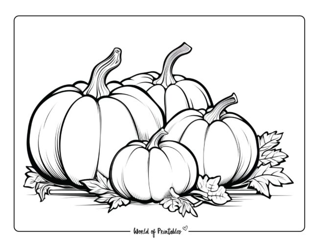 Pumpkin Coloring Sheet 25