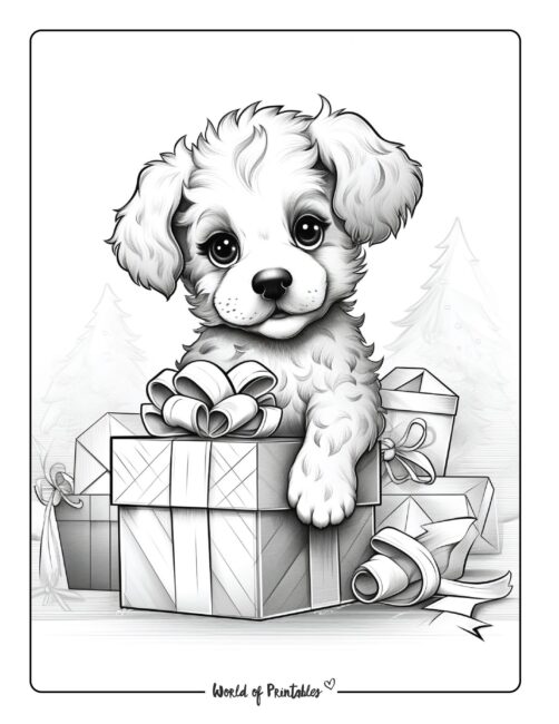 Puppy Coloring Page 14