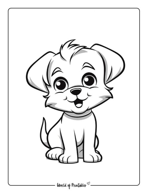 Puppy Coloring Page 40