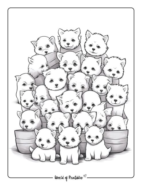 Puppy Coloring Page 43