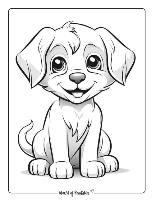 Puppy Coloring Page 47