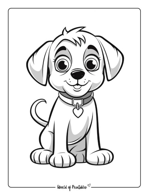 Puppy Coloring Page 49