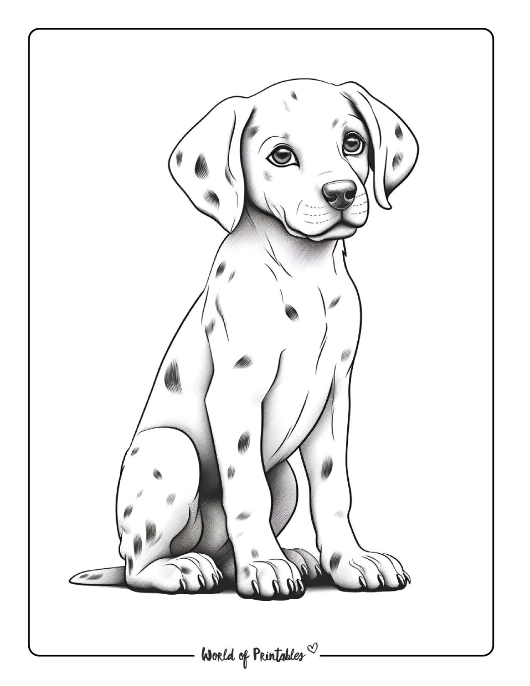 Puppy Coloring Pages - World of Printables