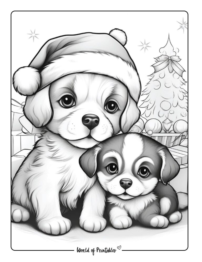 Puppy Coloring Pages - World of Printables