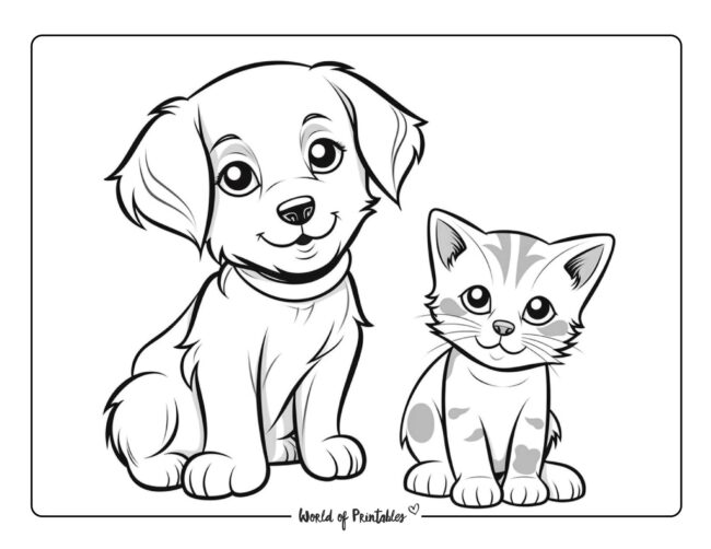 Puppy Coloring Sheet 9