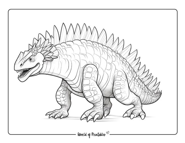 Spinosaurus Coloring Page 2