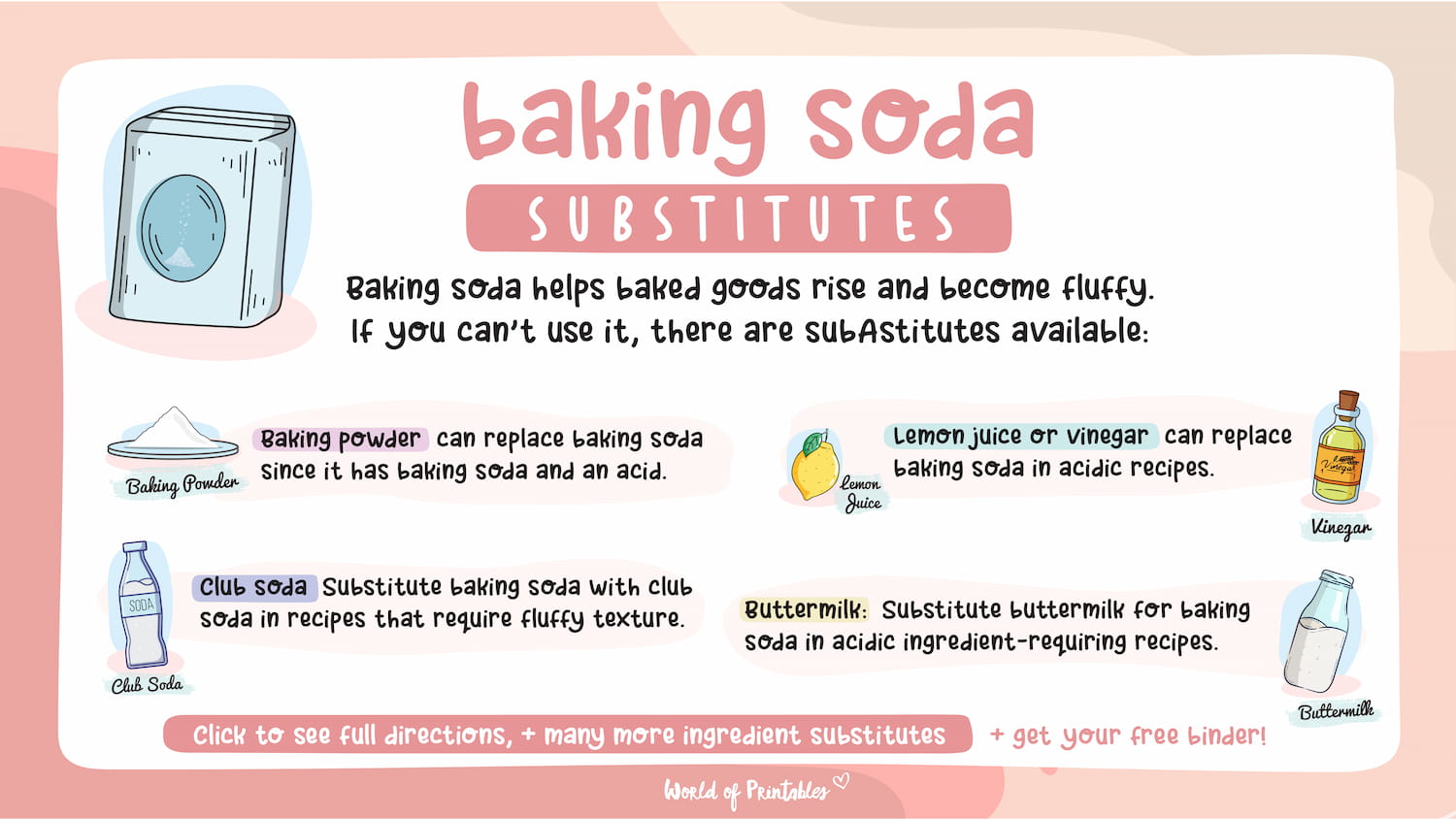 Baking Soda Substitutes World Of Printables
