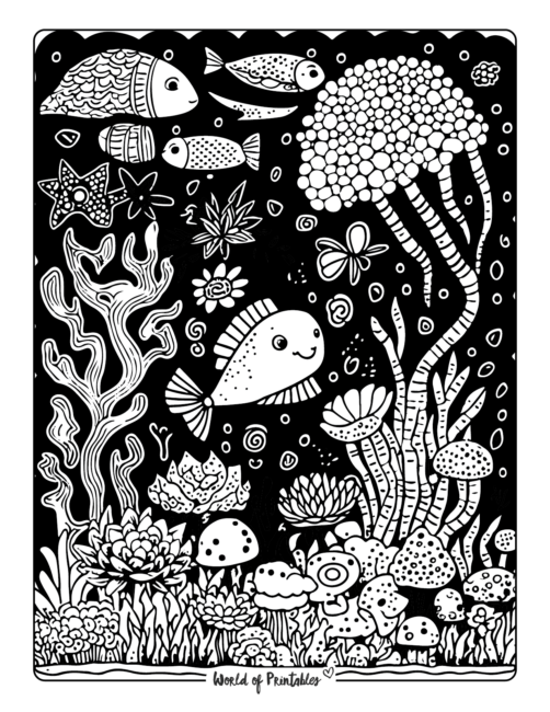 Summer Cute Coloring Pages