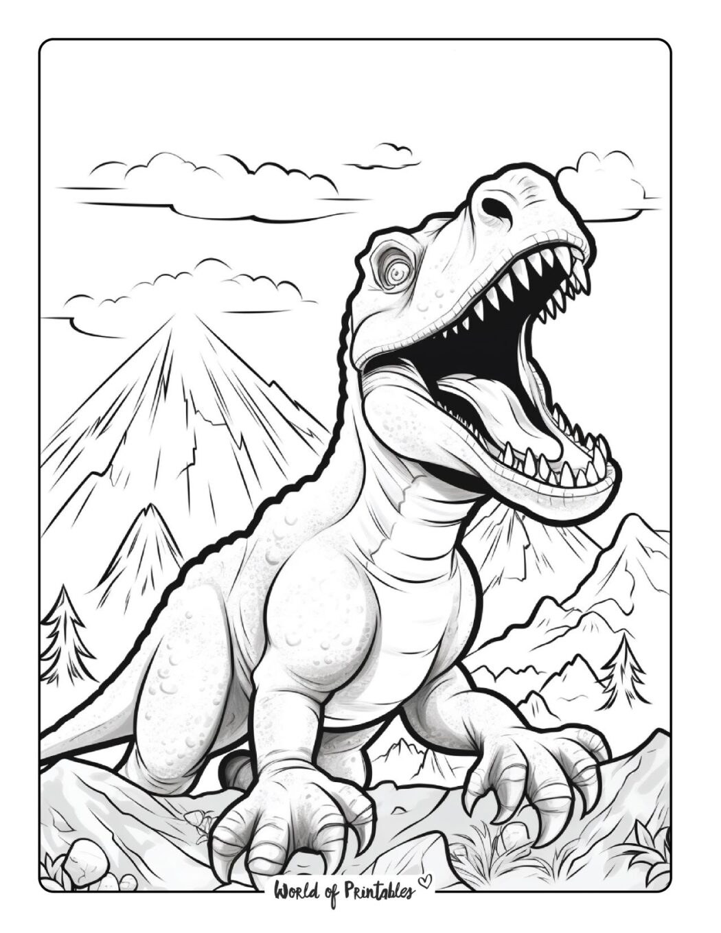 Dinosaur Coloring Pages | 200 Best Pages For Kids - World of Printables